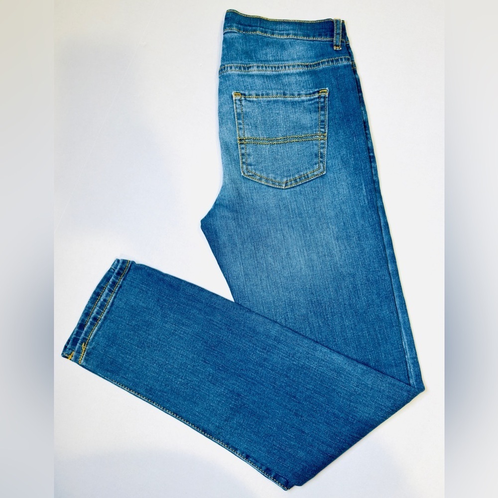 Children’s Place Blue Denim Jeans Stretch Skinny Etroit Youth Size 14 like new! - Picture 8 of 14